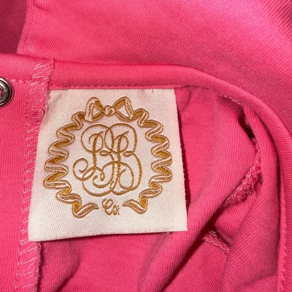Pristine TBBC Hampton’s Hot Pink Maude's onesie Peter Pan collar 6-12 Months - Picture 7 of 9